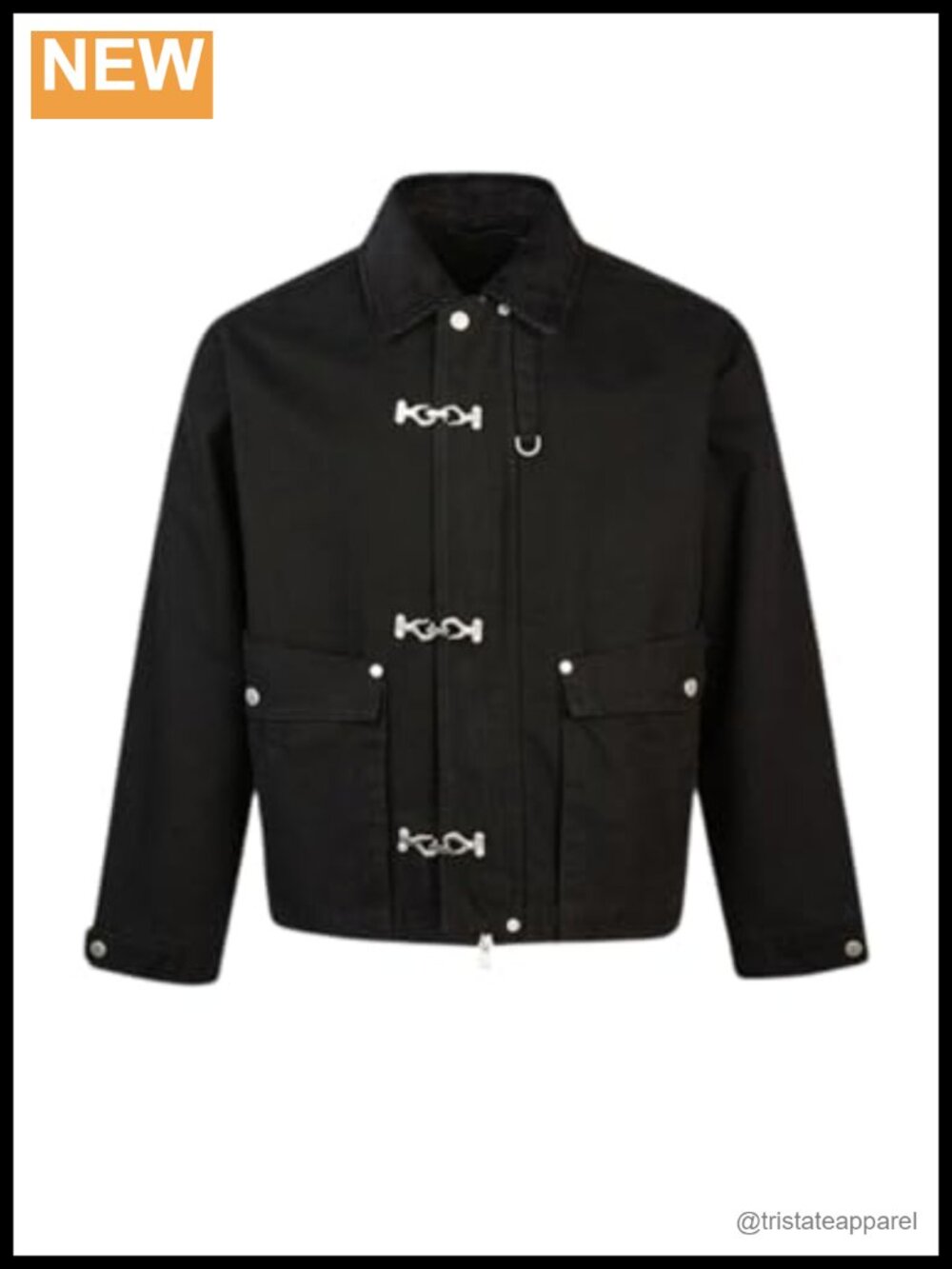 Faux Leather Boxy Cropped Collared Jacket with Pockets for Women